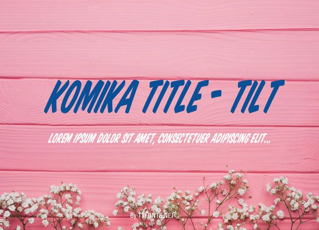 Komika Title - Tilt example